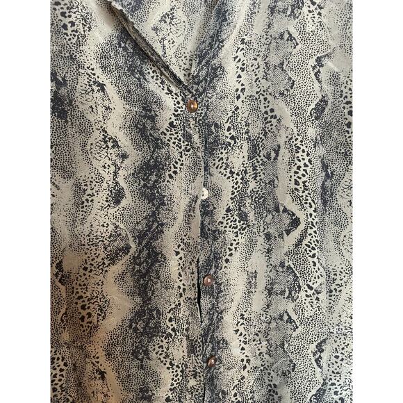 Style & Co. Collection Womens Shirt Multicolor Size 14 Button Up Collared Silk - Picture 4 of 6